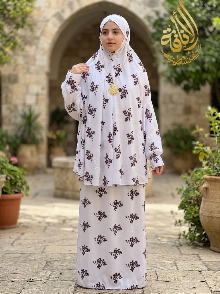 طقم صلاة بأكمام للبنات