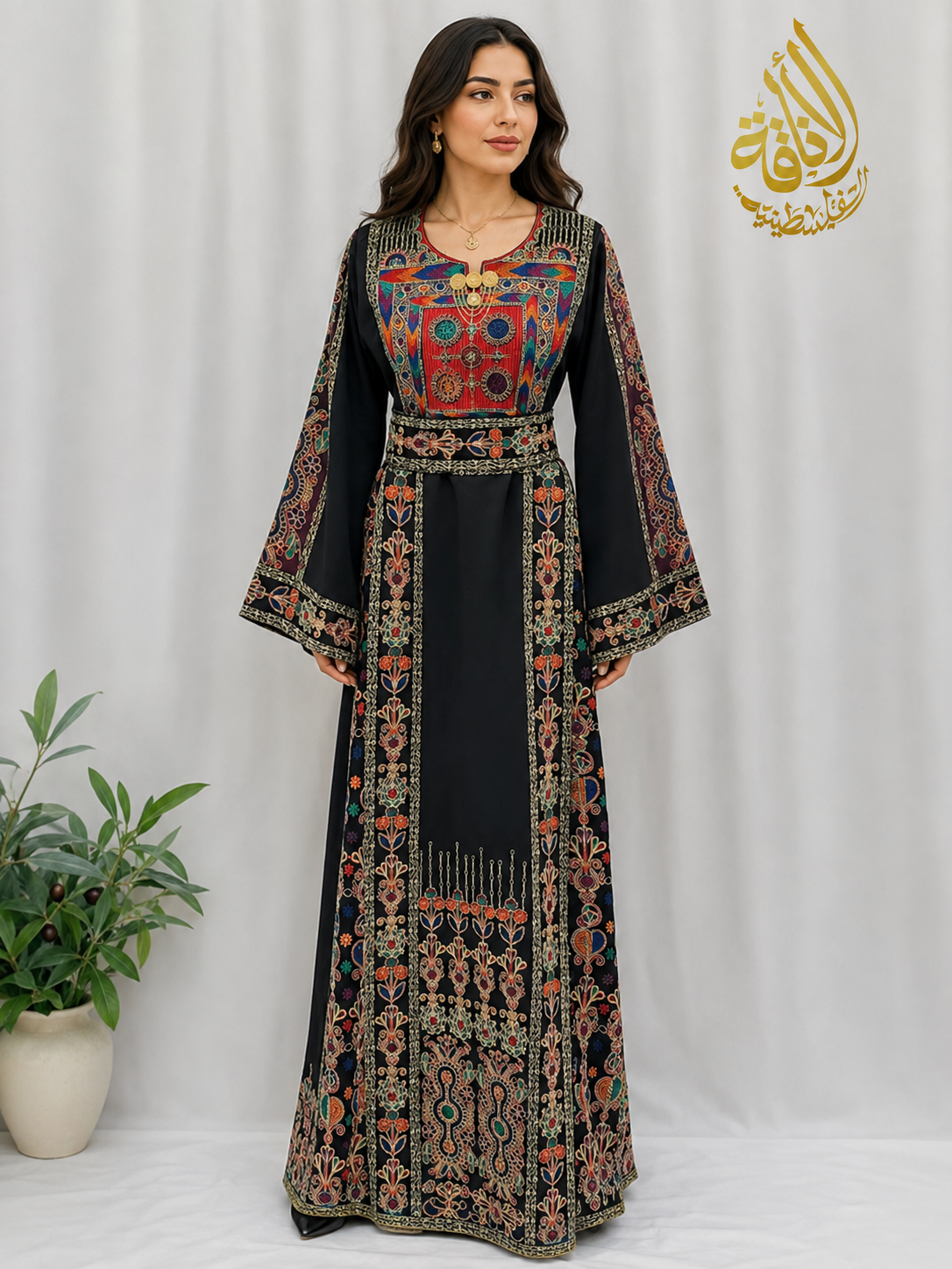 Embroidered Kasab Soft Atmeen Thoub- Elegant Traditional Wear