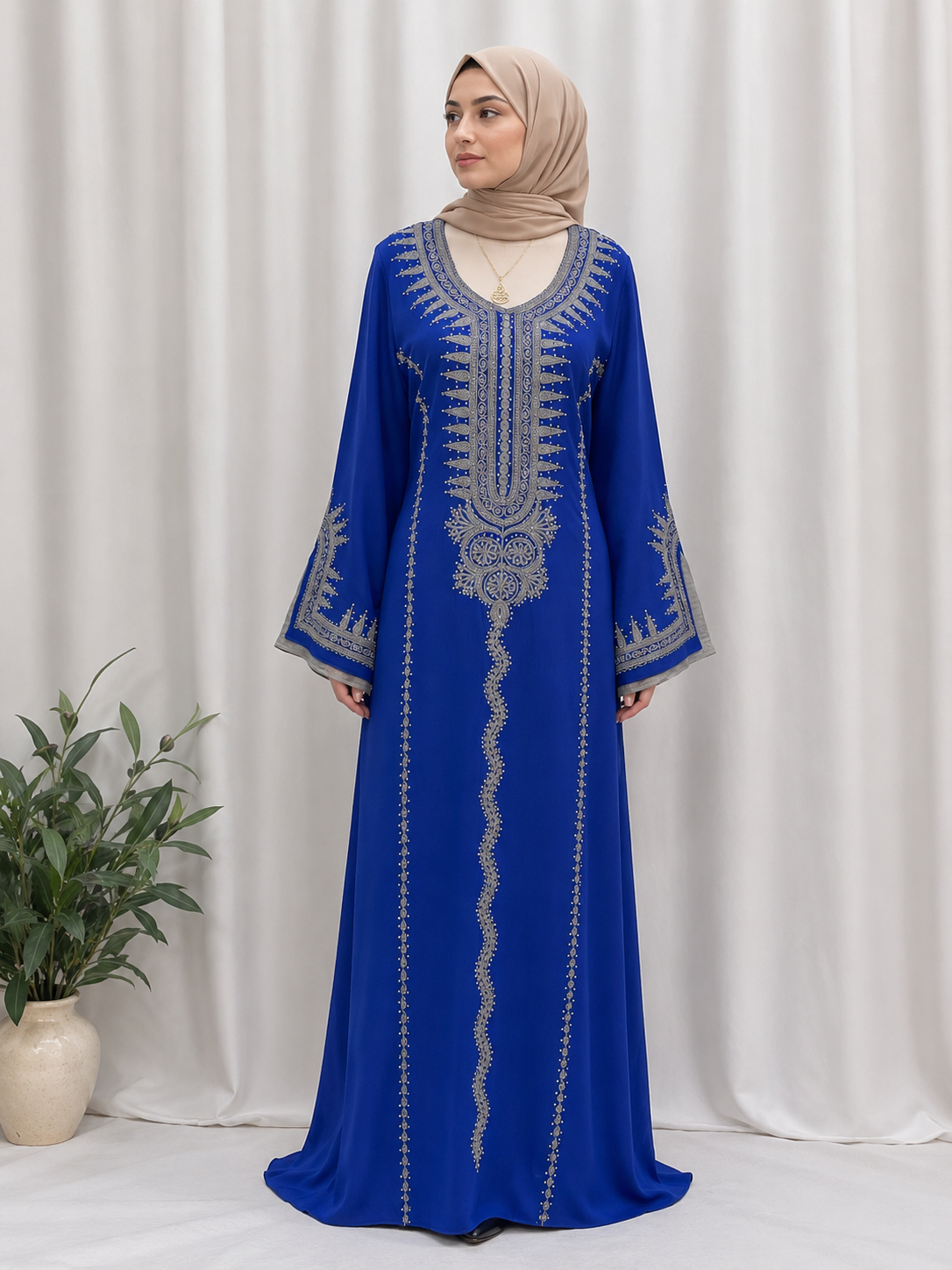 Moroccan Salma Jalabia Dresses with Embroidery Designs