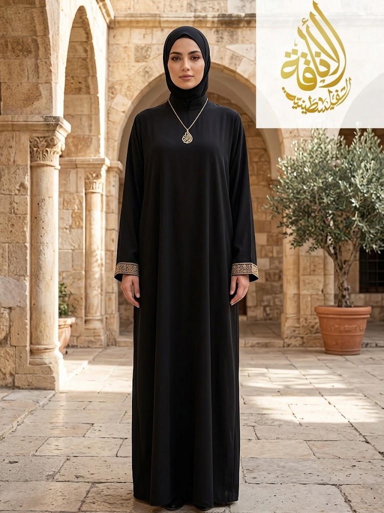Palestinian Elegance One Piece Prayer Dress Abaya