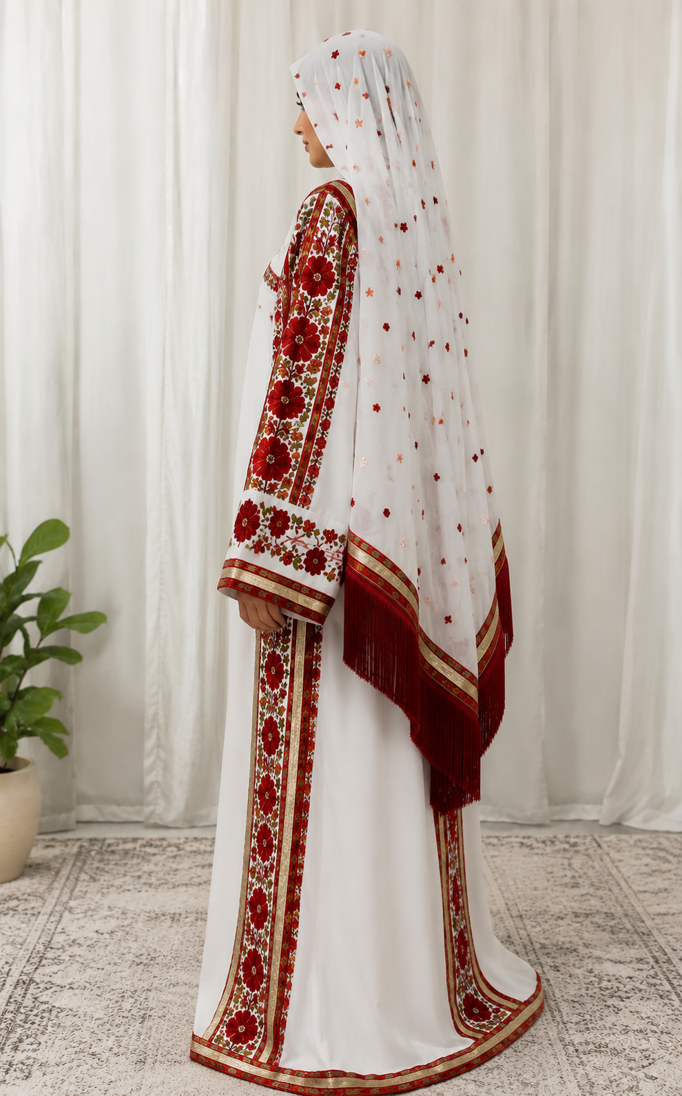 Raneem Bridal Shawl-Khirka