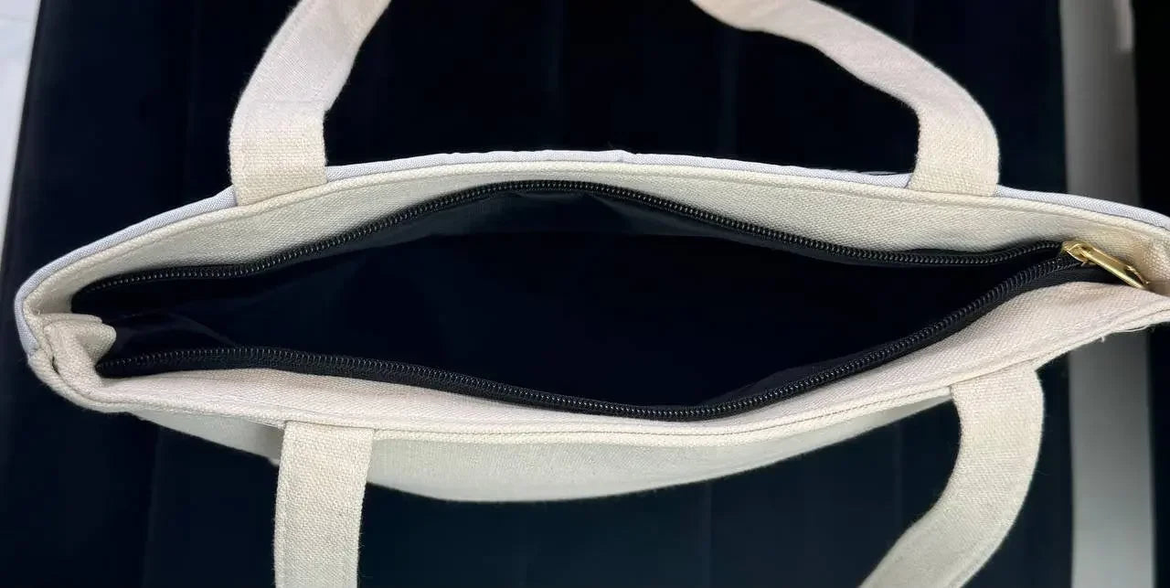 Jerusalem with kuffiyeh embroidered Tote bag Palestinian Elegance