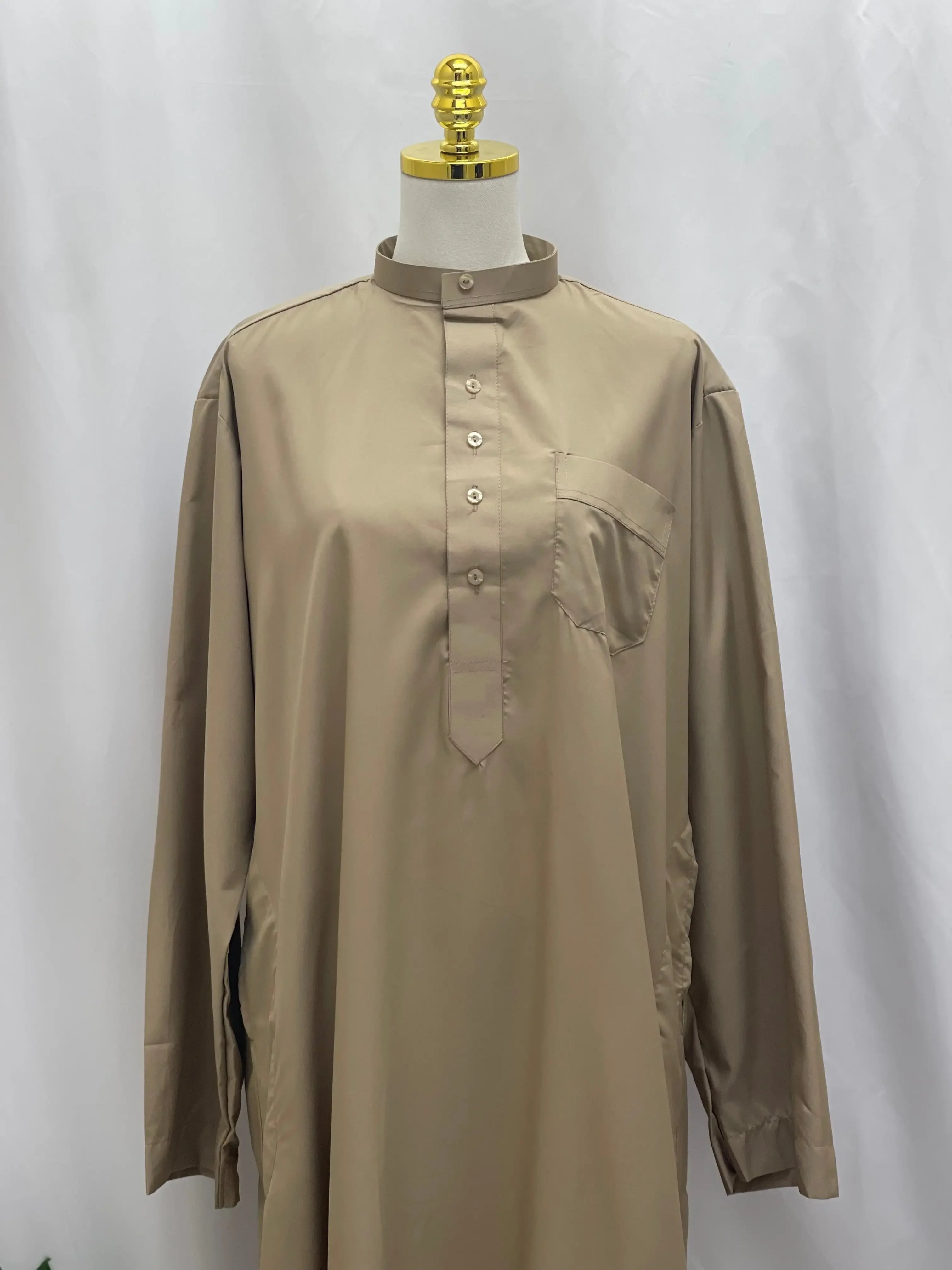 Basic High-Quality Men's Thobe - Timeless Comfort & Style Palestinian Elegance