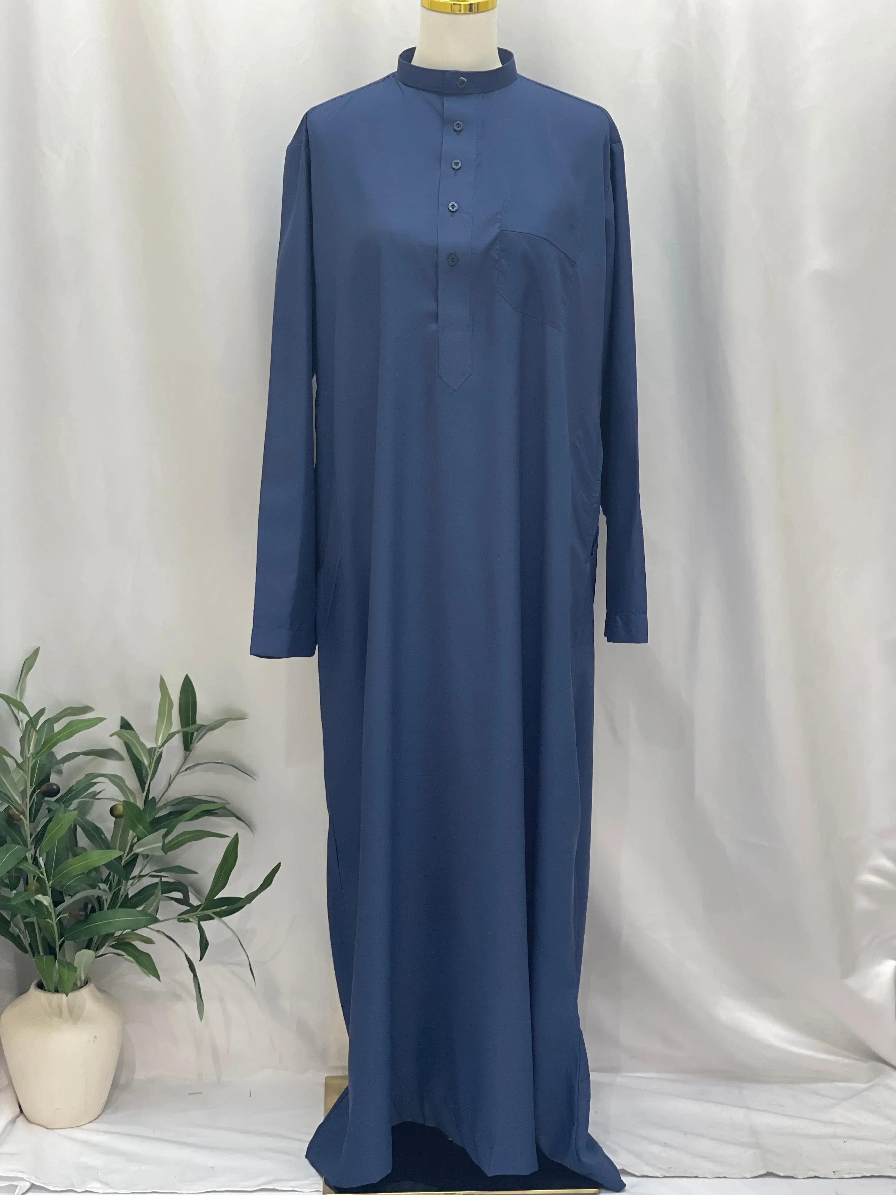 Basic High-Quality Men's Thobe - Timeless Comfort & Style Palestinian Elegance