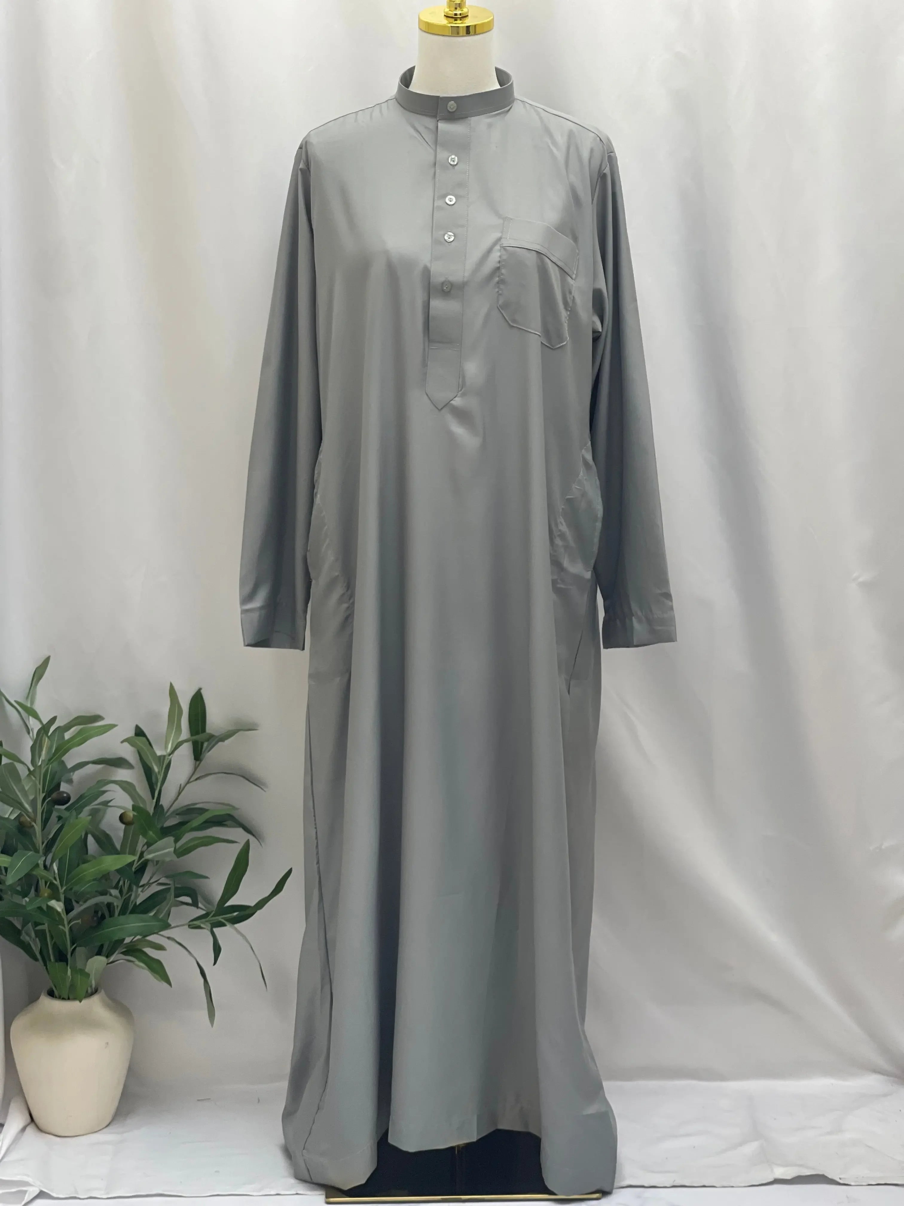 Basic High-Quality Men's Thobe - Timeless Comfort & Style Palestinian Elegance