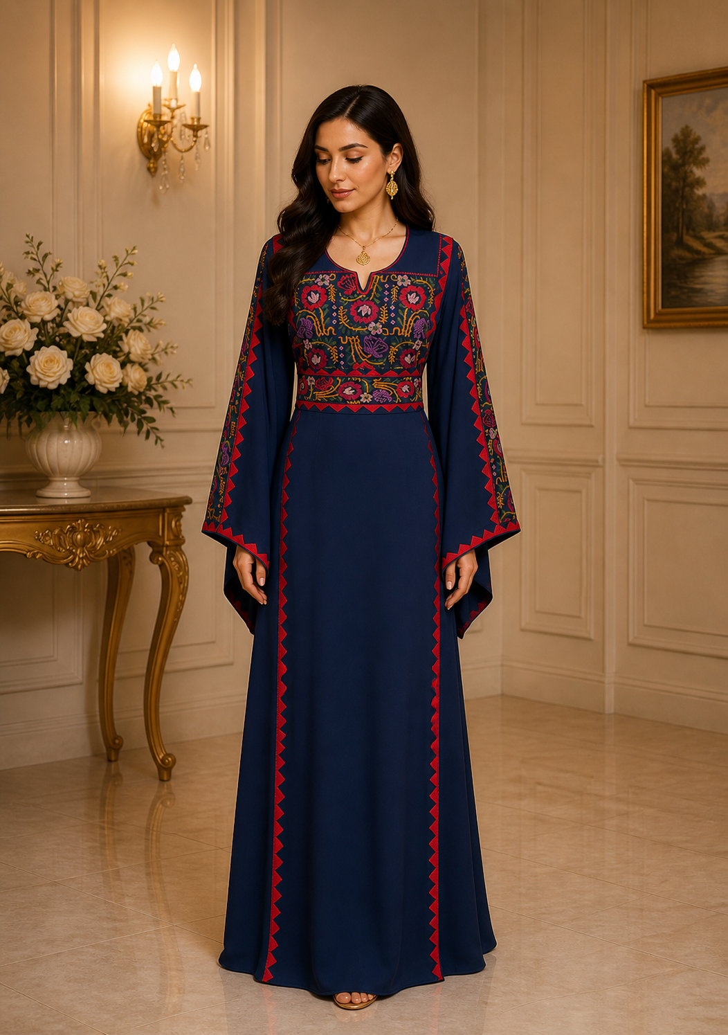 Riyahin Embroidered Thobe