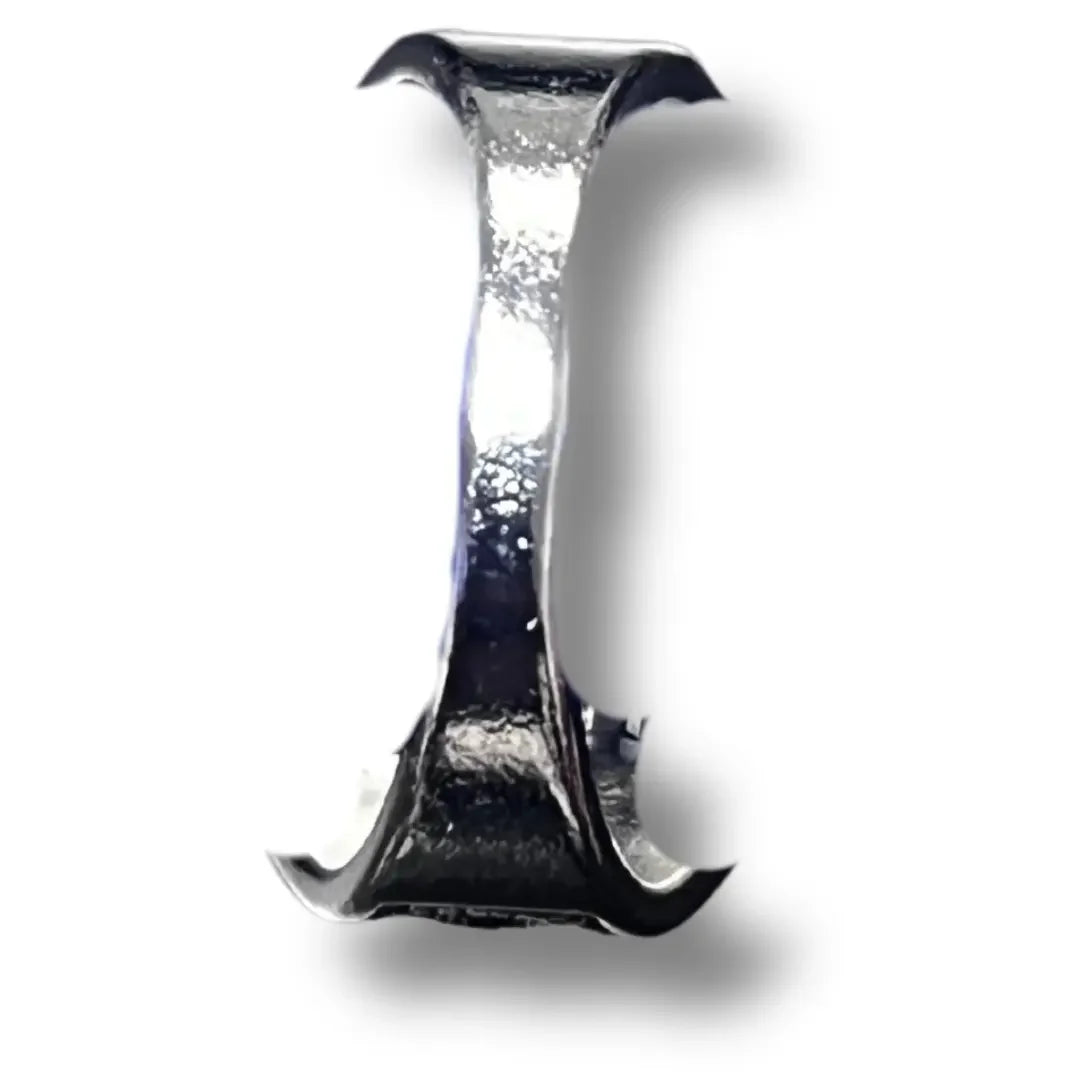 Silver Palestine flag ring with a hammered finish by Palestinian Elegance accessories