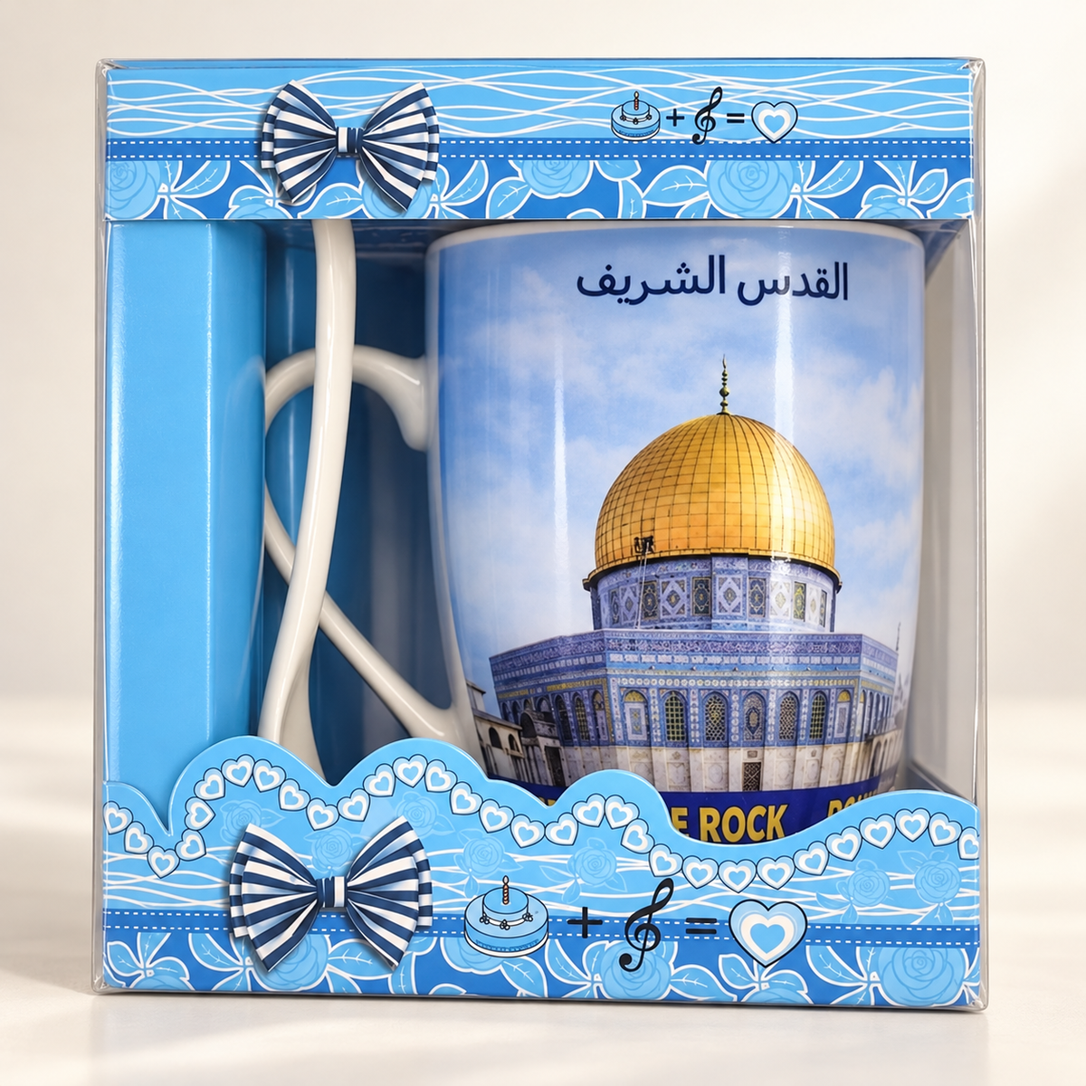 Mug with Dome of the Rock Design — professional product photograph