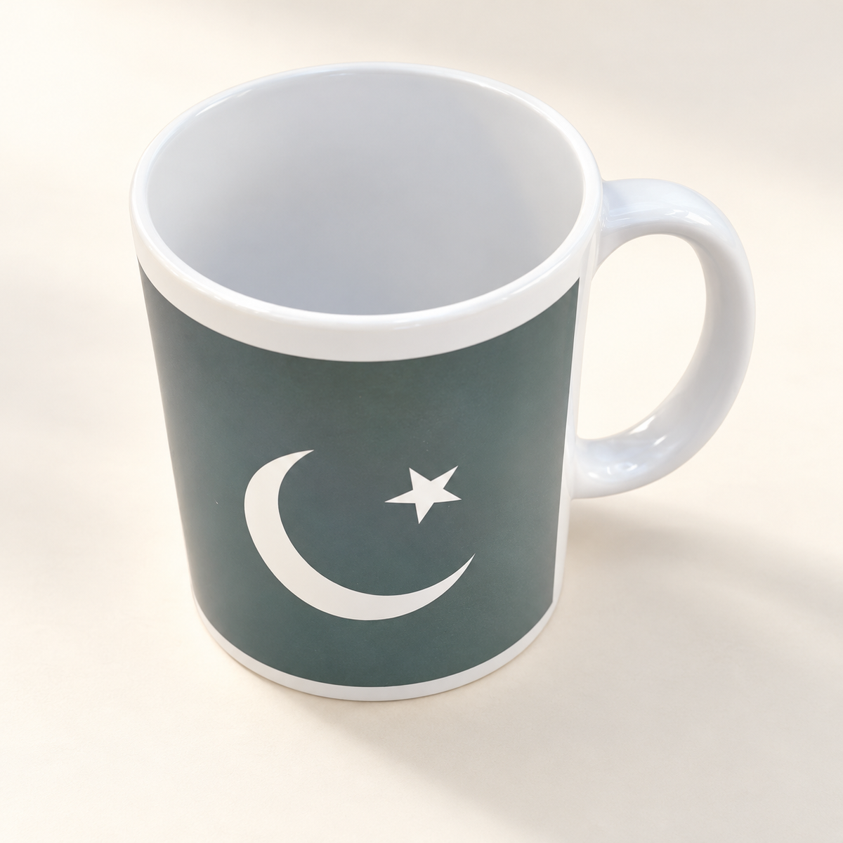 I Love Pakistan Two-Faced Cup Design — professional product photograph
