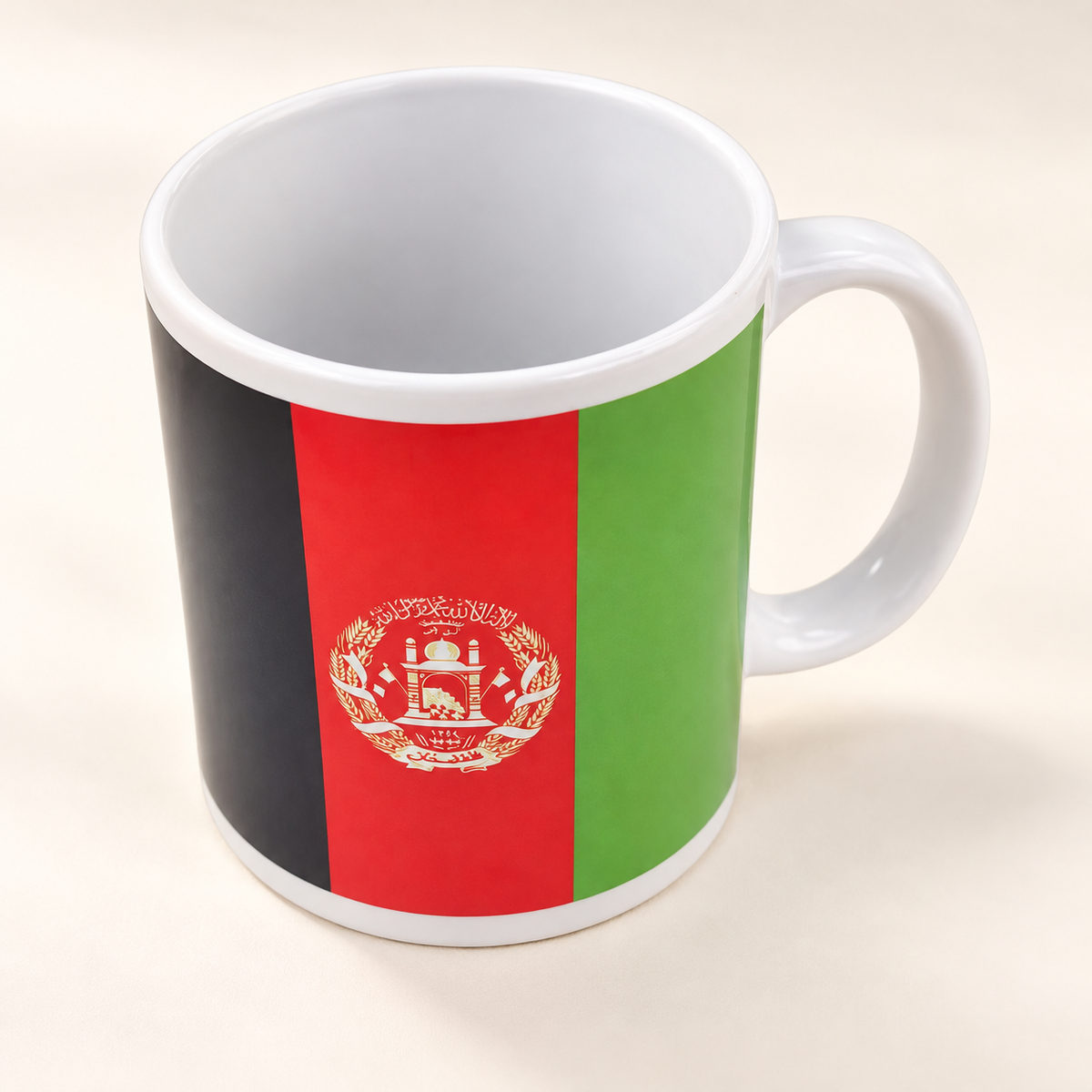 I Love Afghanistan Two-Faced Cup Design — professional product photograph