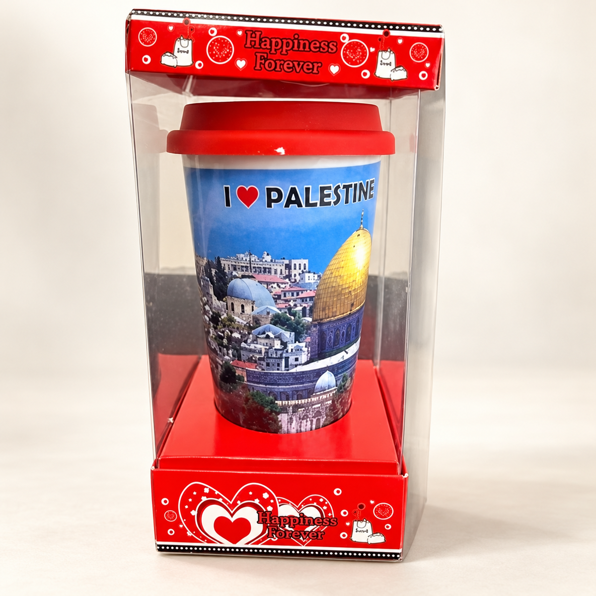 Large al quds thermal cup — professional product photograph