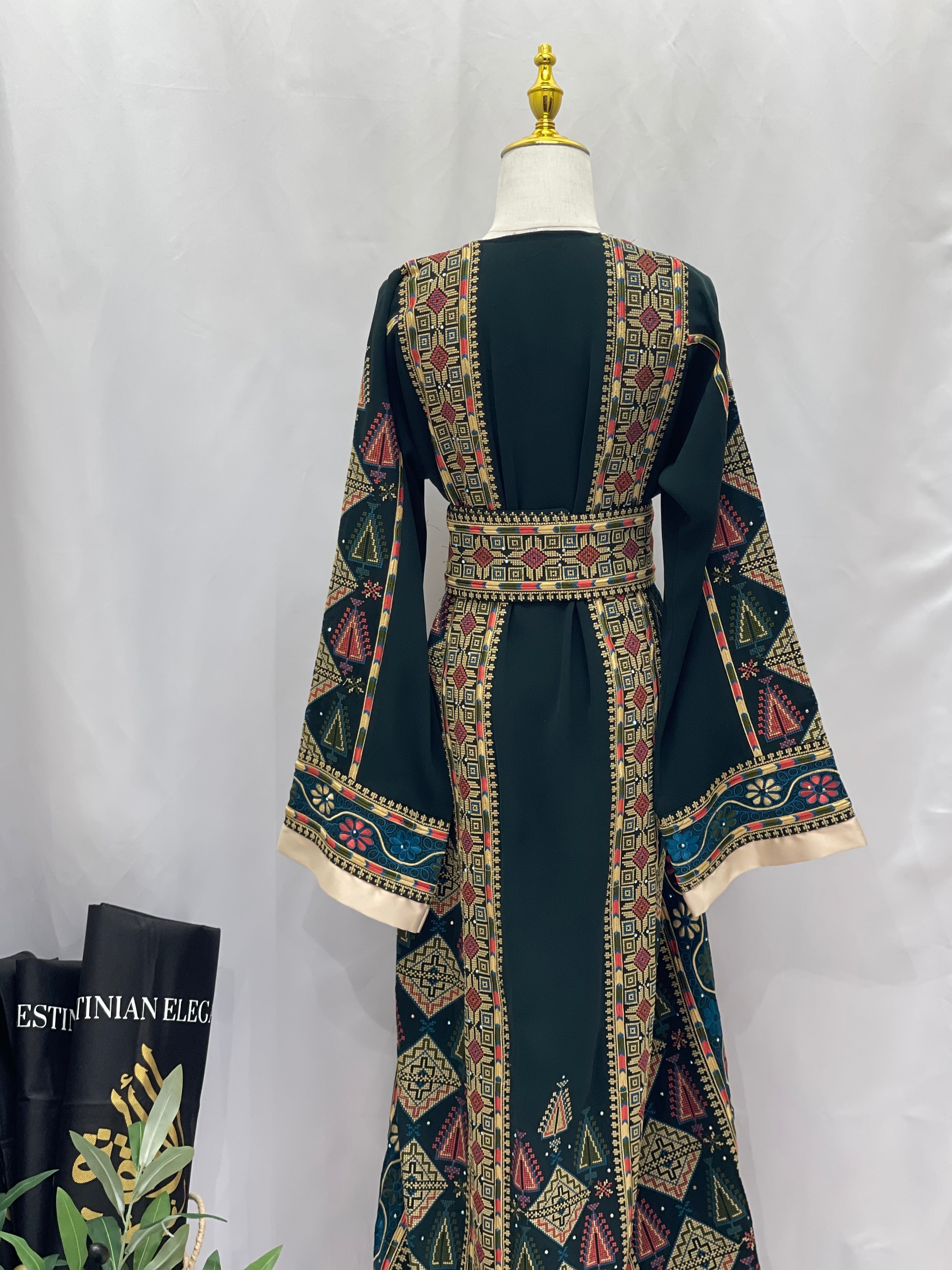 Timeless Elegance: Authentic Palestinian Embroidered Thoub Palestinian Elegance