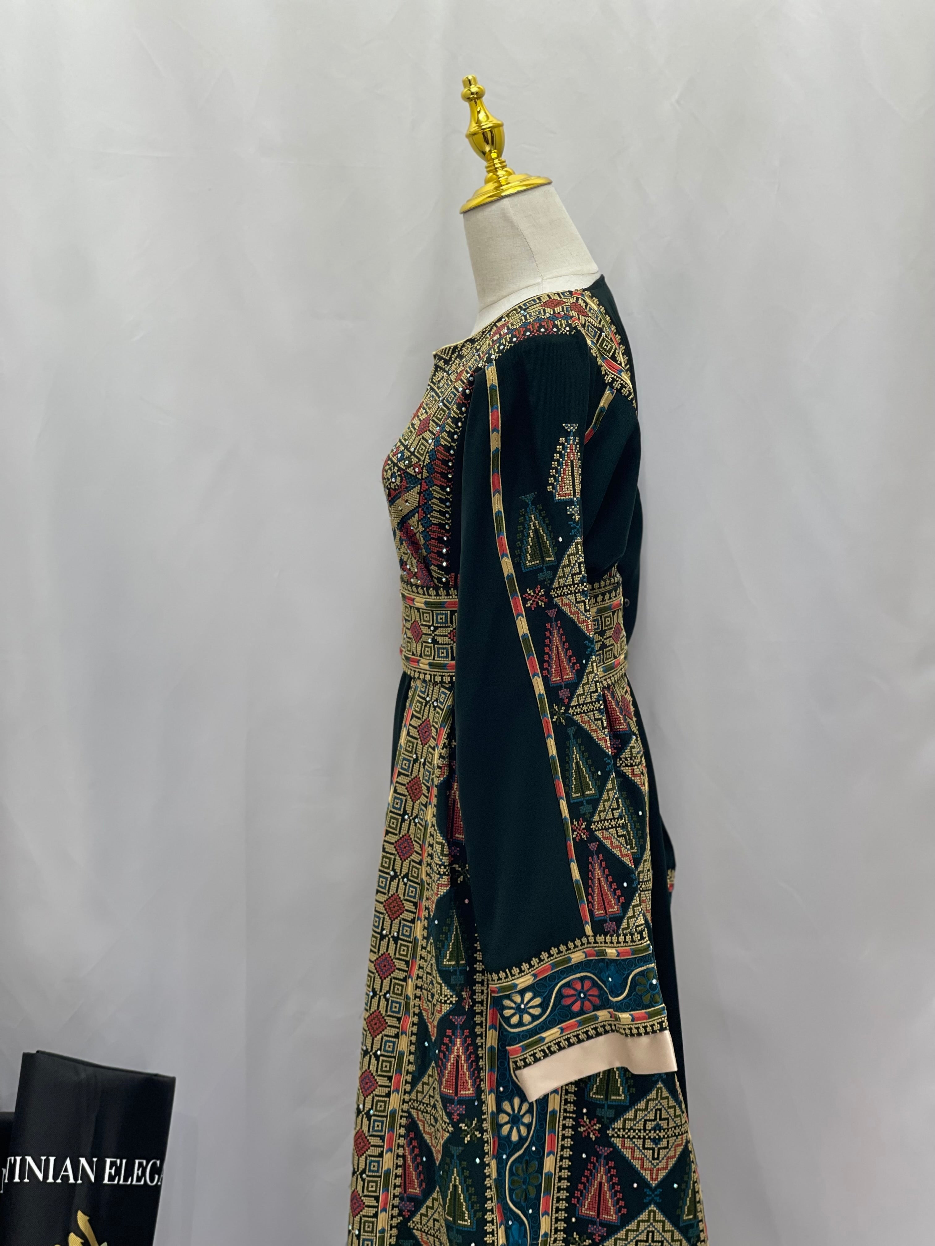 Timeless Elegance: Authentic Palestinian Embroidered Thoub Palestinian Elegance