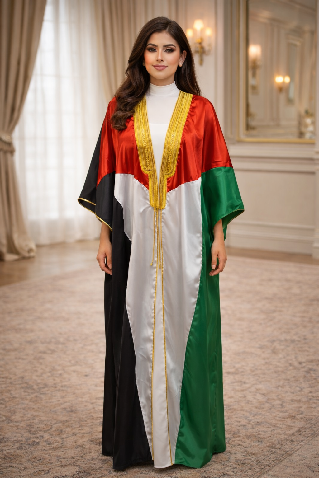 Palestinian Flag Bisht Abaya – Unisex