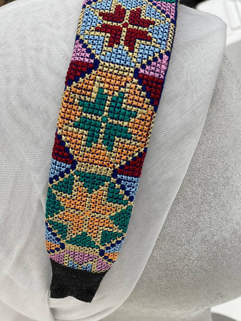 Palestinian Embroidered Headband-featuring classic geometric outfits special occasions.