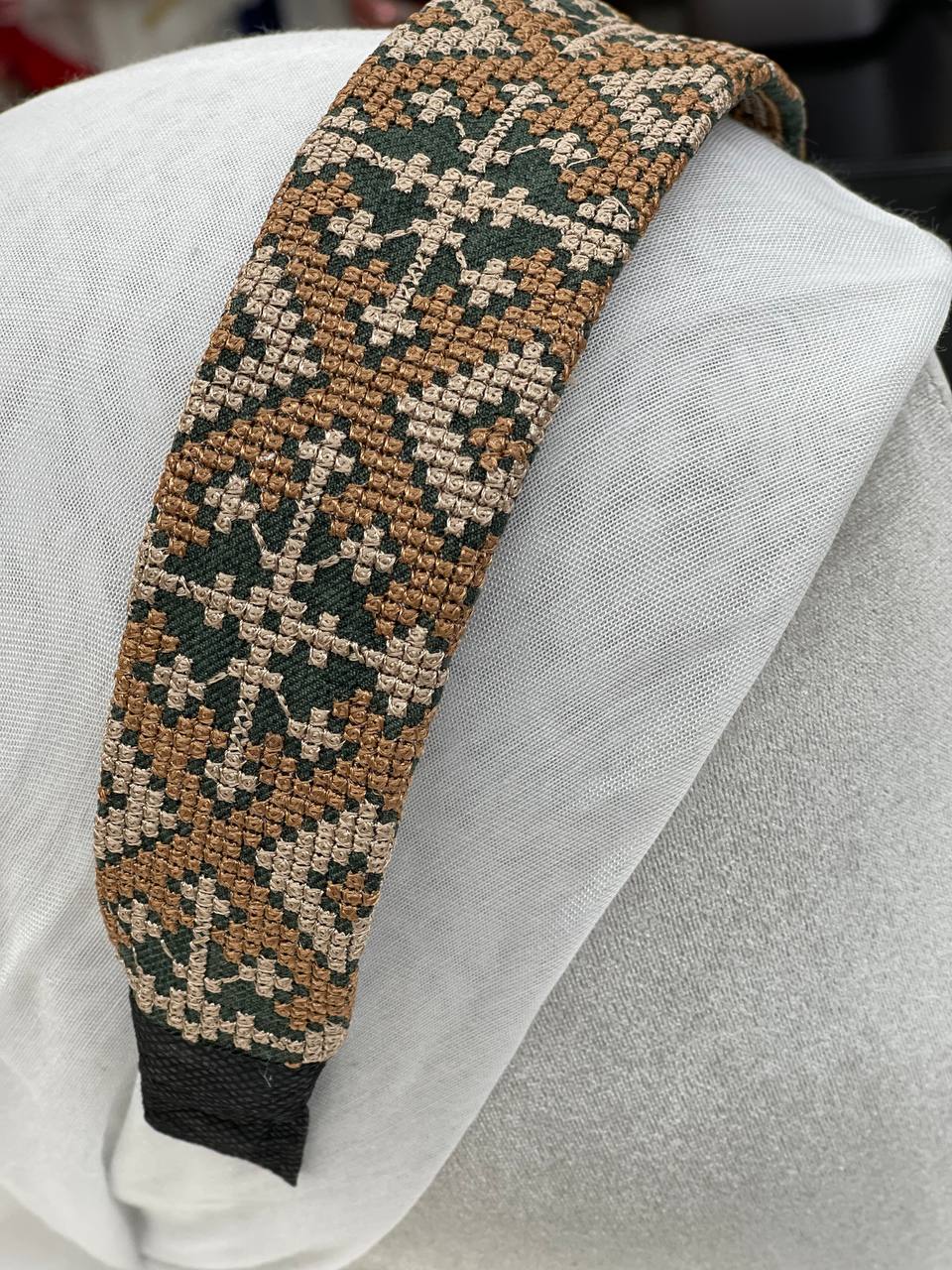 Palestinian Embroidered Headband-featuring classic geometric outfits special occasions.