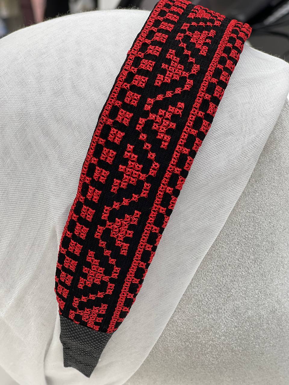 Palestinian Embroidered Headband-featuring classic geometric outfits special occasions.