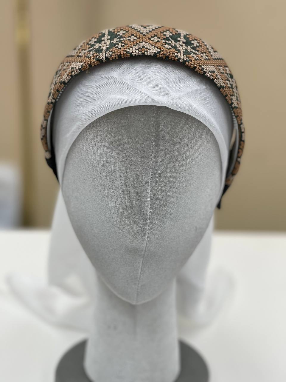 Palestinian Embroidered Headband-featuring classic geometric outfits special occasions.