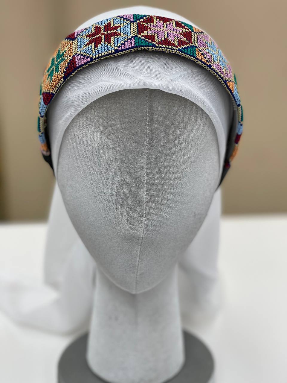 Palestinian Embroidered Headband-featuring classic geometric outfits special occasions.