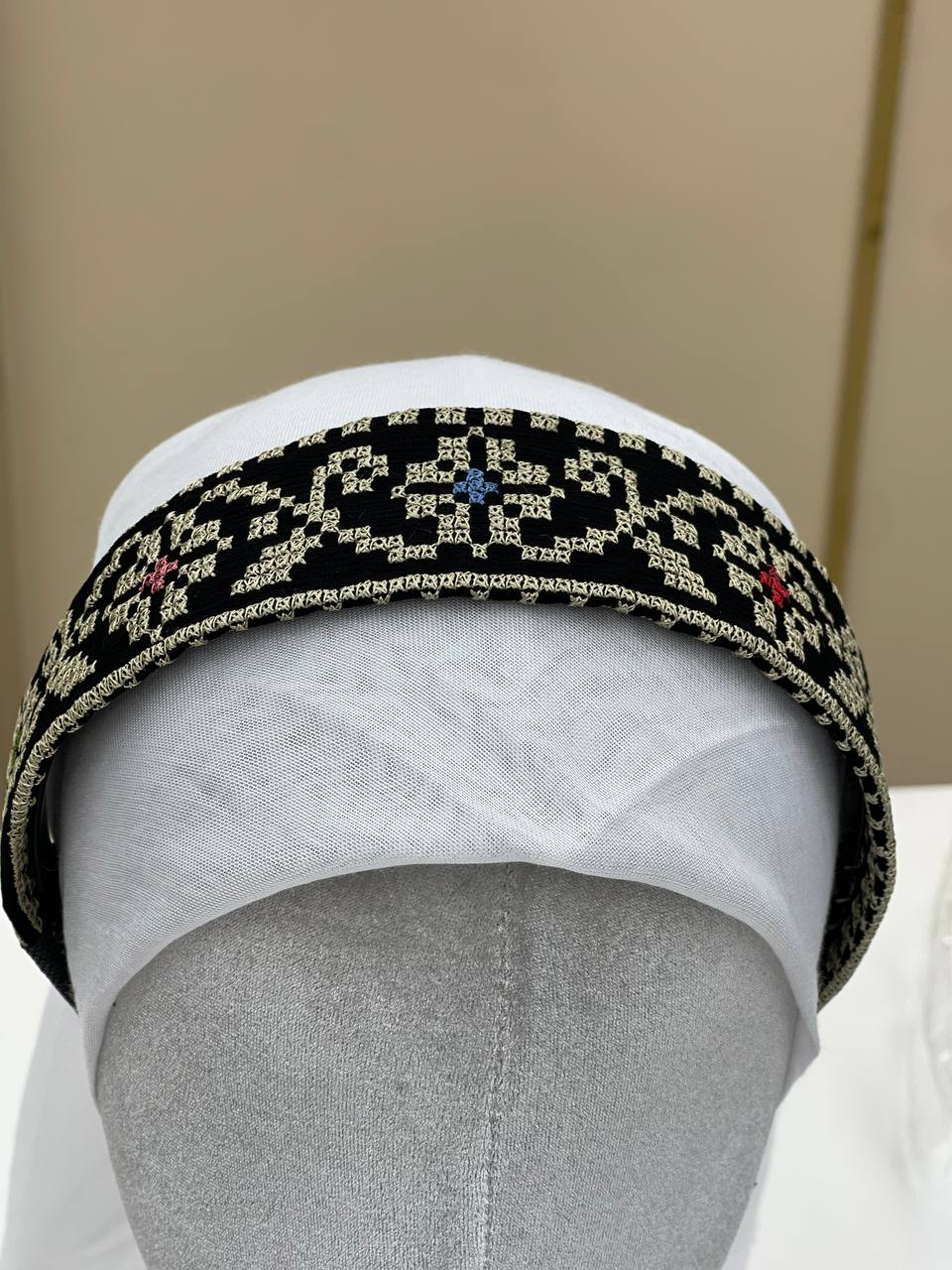 Palestinian Embroidered Headband-featuring classic geometric outfits special occasions.