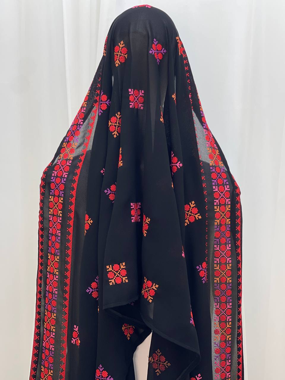 Embroidered Tradition Chiffon Khirka/Shawl