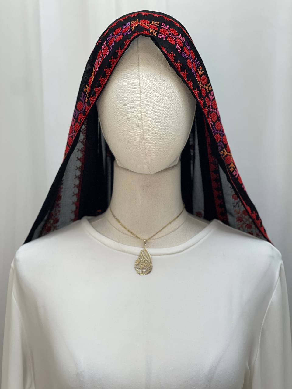 Embroidered Tradition Chiffon Khirka/Shawl