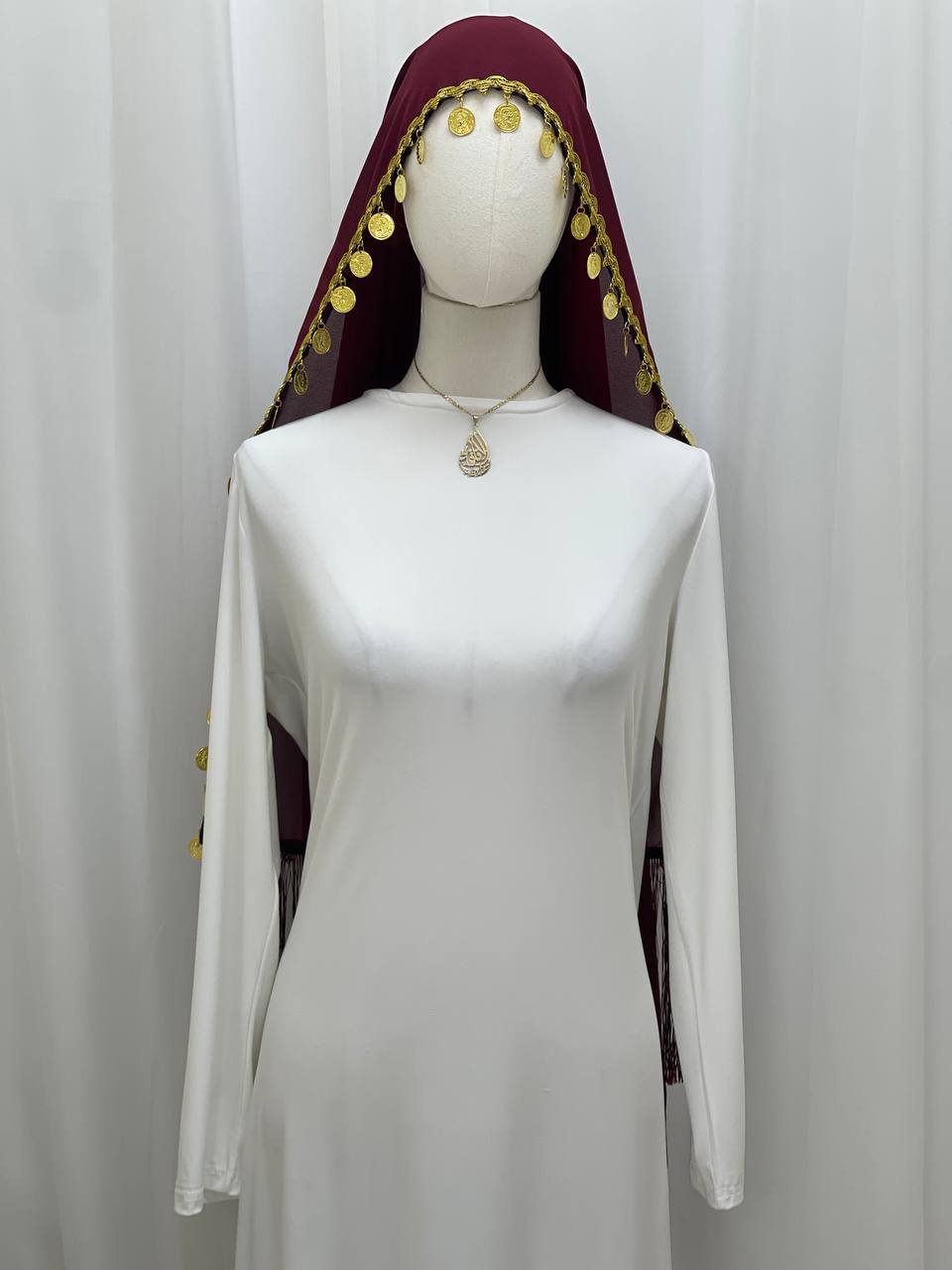 Palestinian Heritage Coin Khirka -Shawl