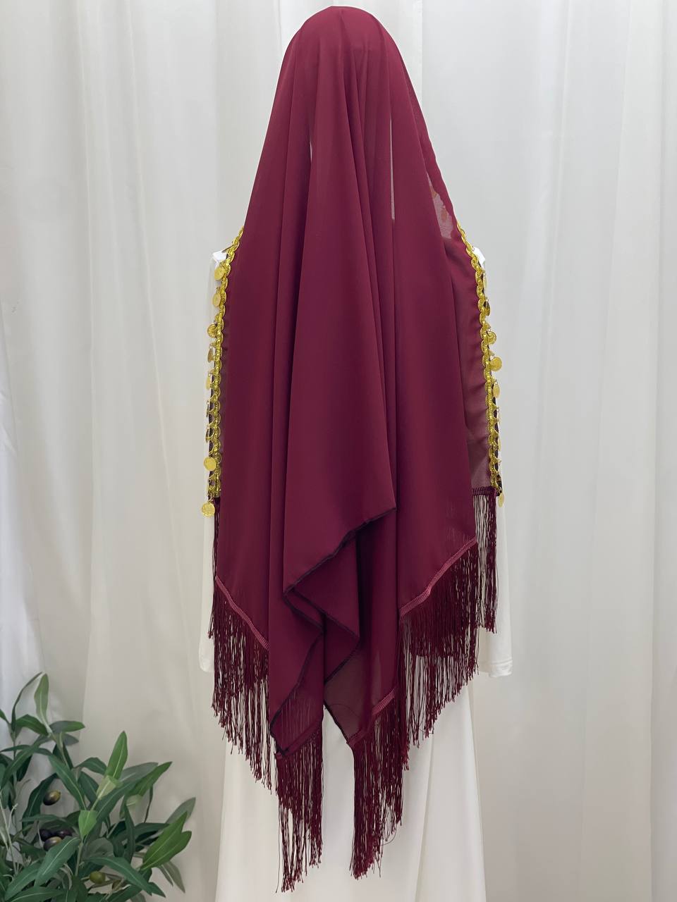 Palestinian Heritage Coin Khirka -Shawl