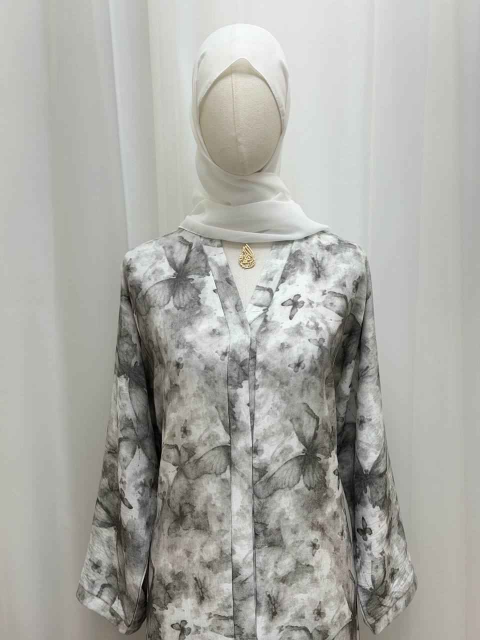 Butterfly Print Serenity Abaya