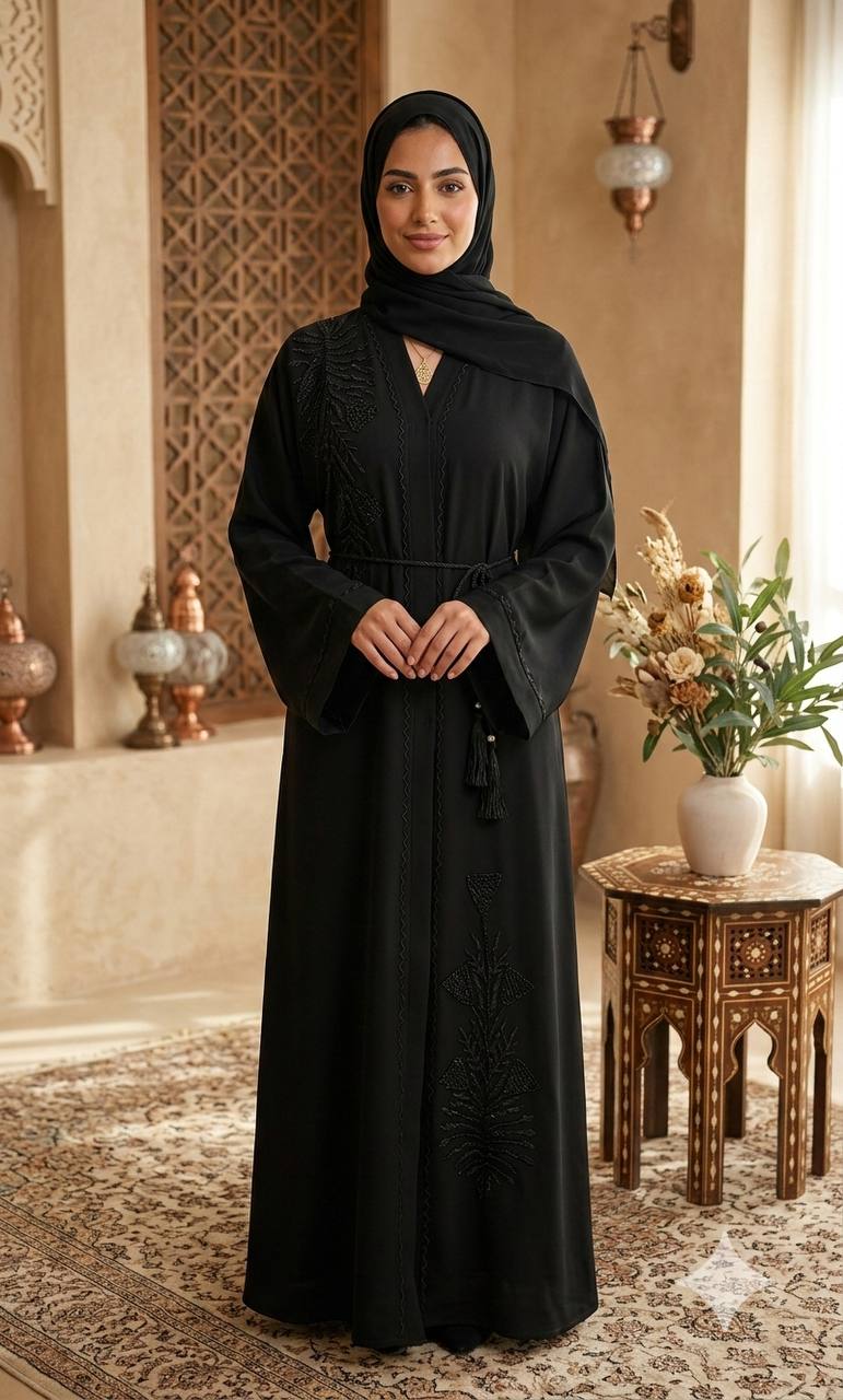 Elite Dubai Beaded Abaya