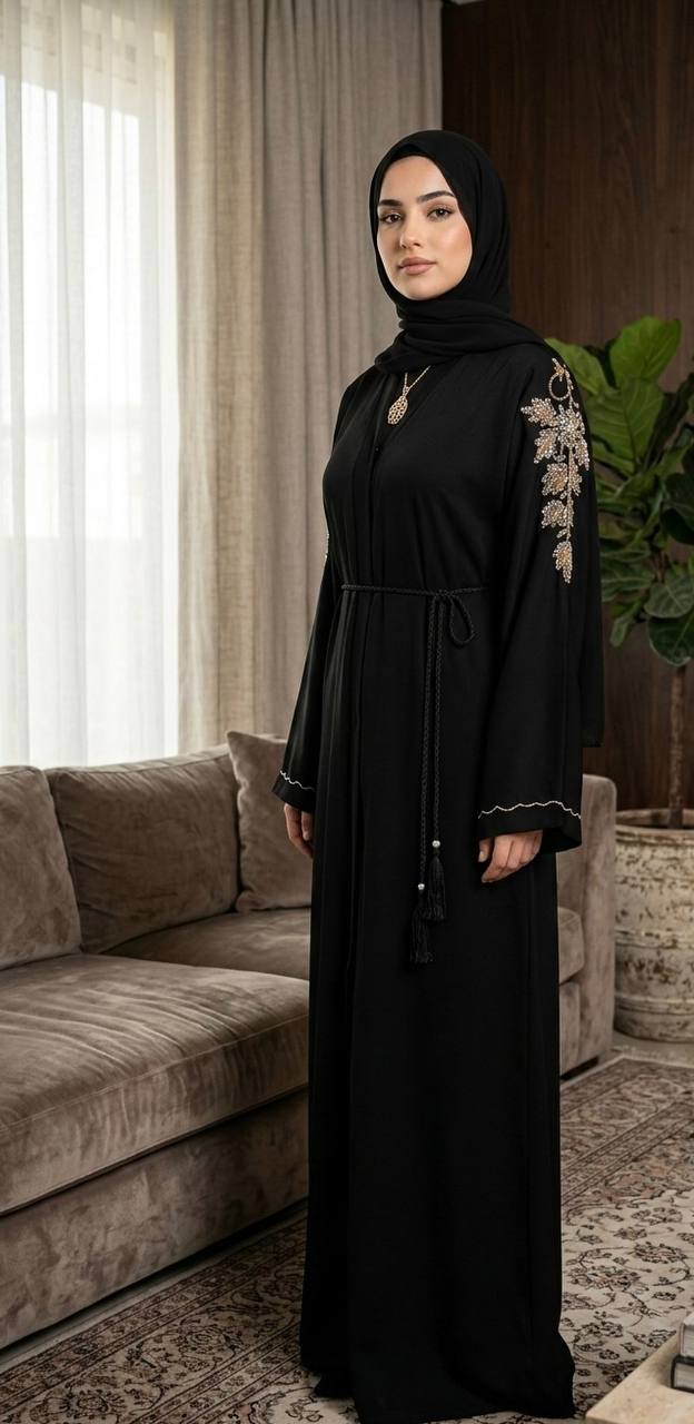 Layali Dubai Hand-Beaded Abaya