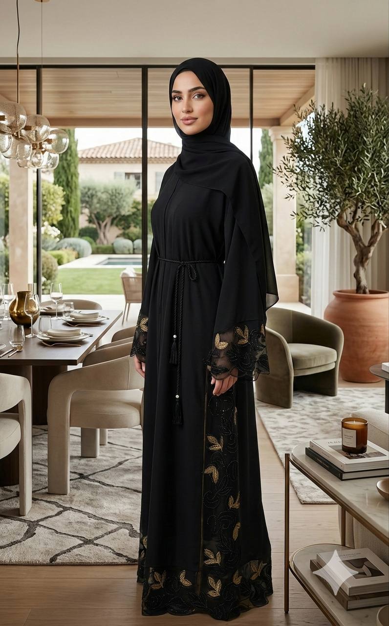 Imperial Dubai Beaded Abaya
