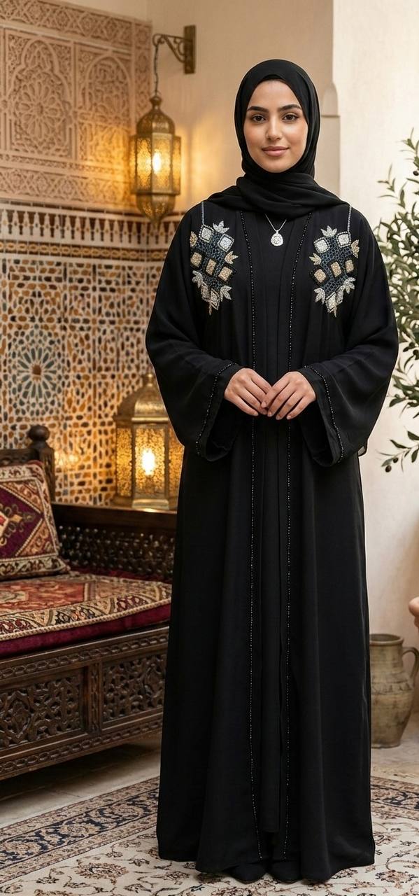 Dubai Hand-Beaded Abaya