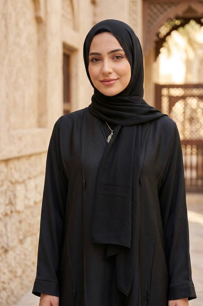 Dubai Zoom Fabric Abaya