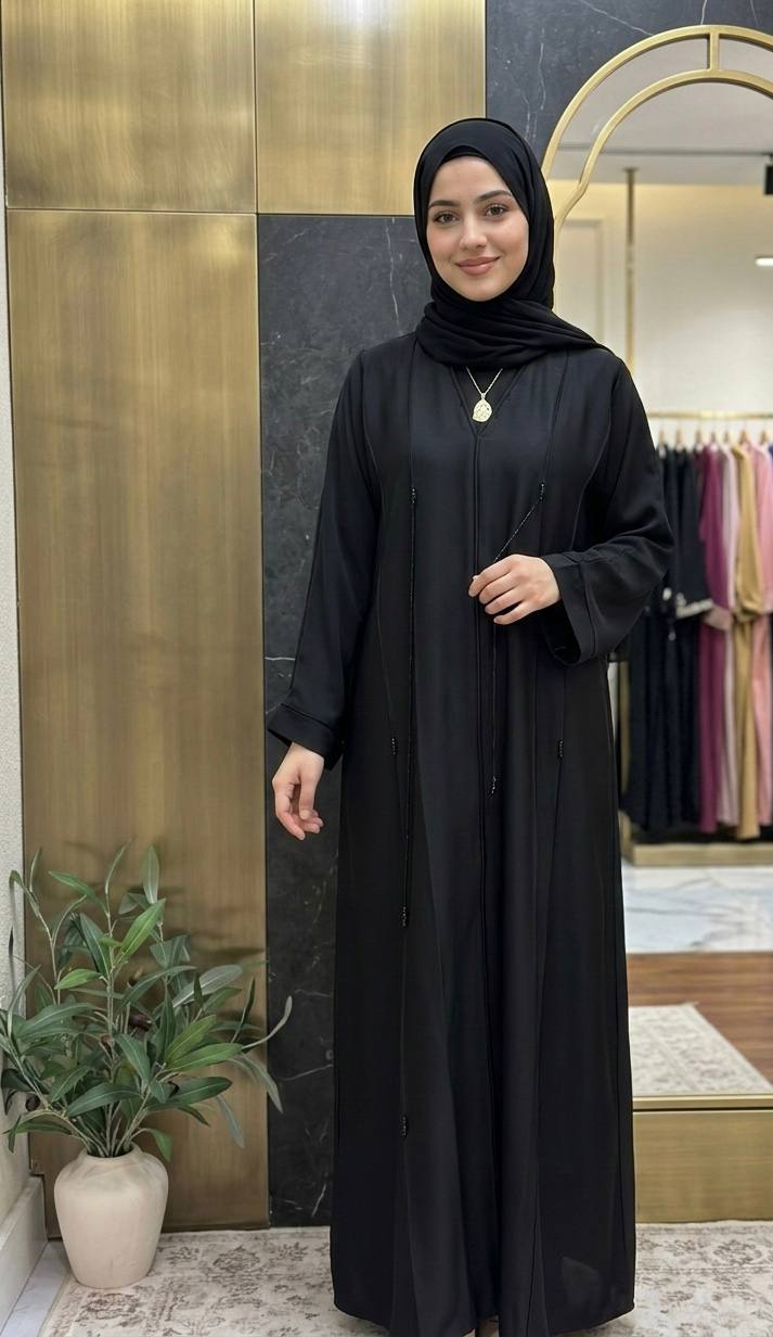 Dubai Zoom Fabric Abaya