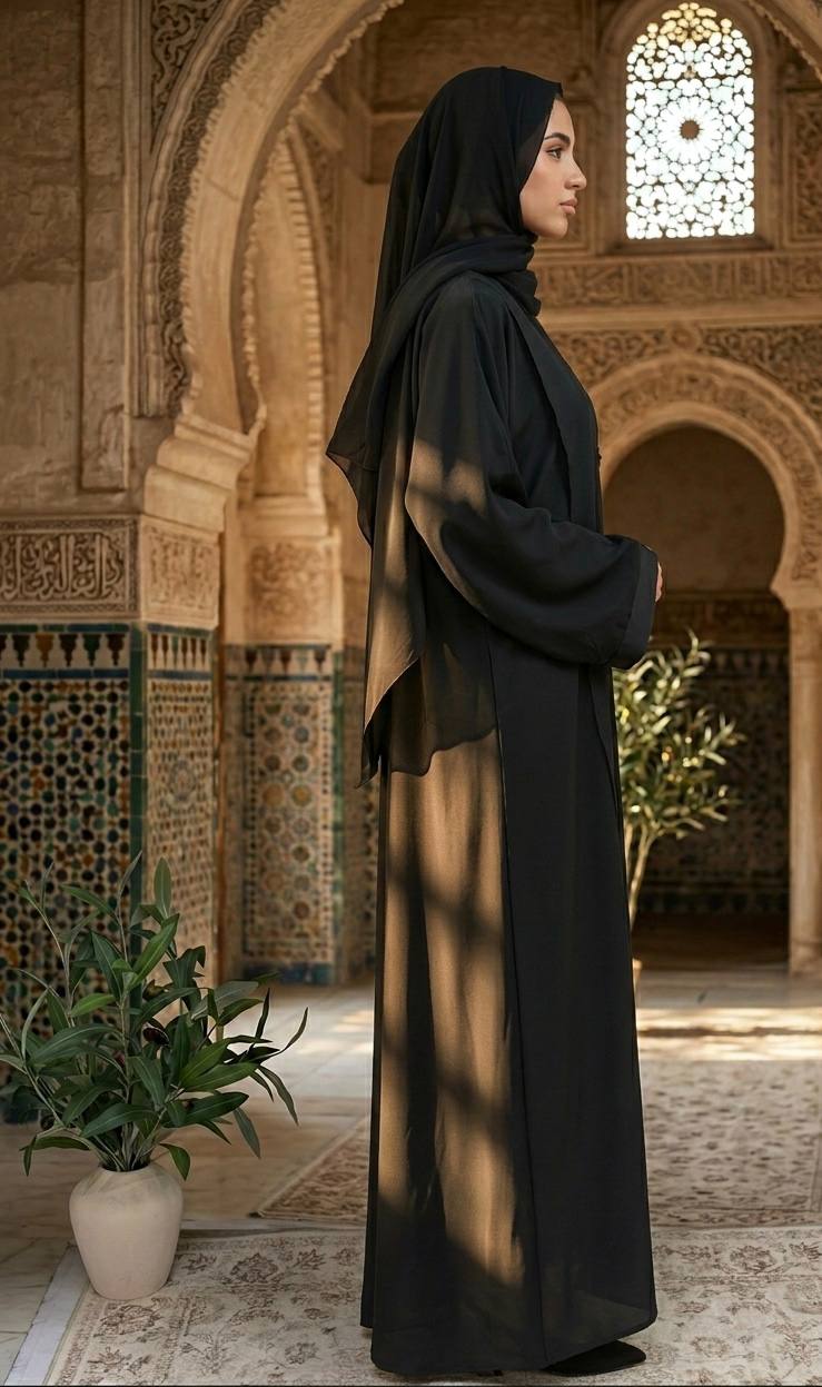 Dubai Zoom Fabric Abaya