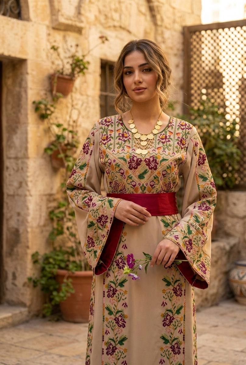Thobe “Zahret Al-Ard” – Palestinian Heritage Edition - Palestinian Elegance