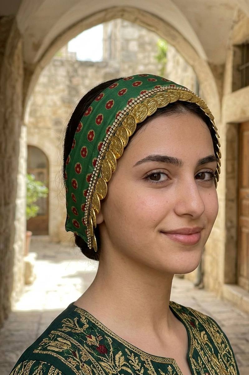 Heritage Coin Headband – 21K Gold Plated Lira Tassel