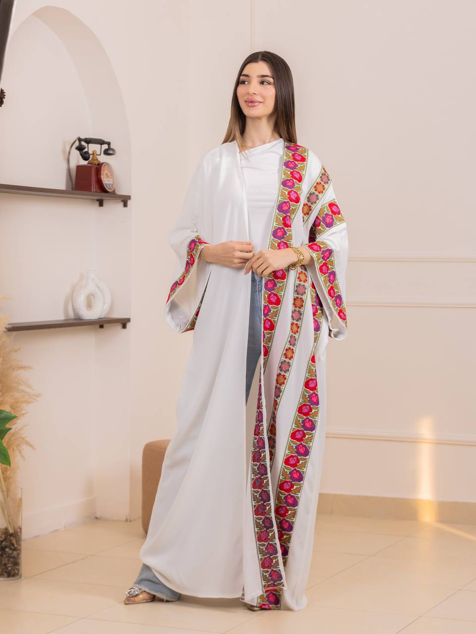 Rimas Heritage Embroidered Bisht