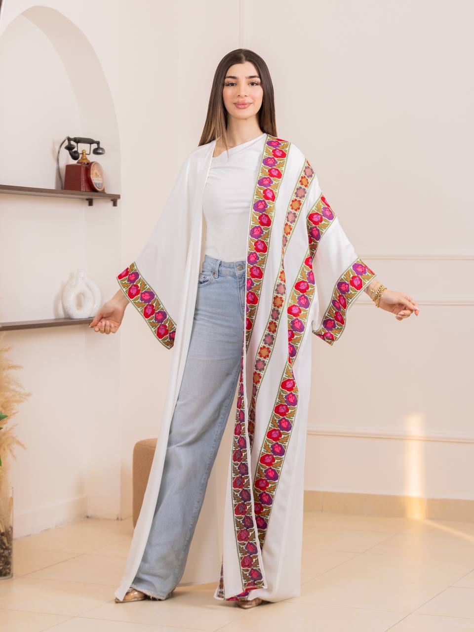 Rimas Heritage Embroidered Bisht