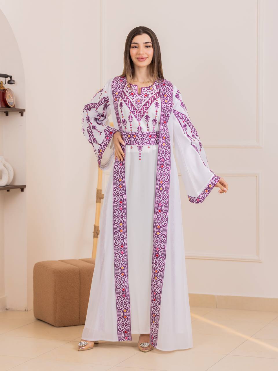 Layal Al-Quds Embroidered Bisht Set