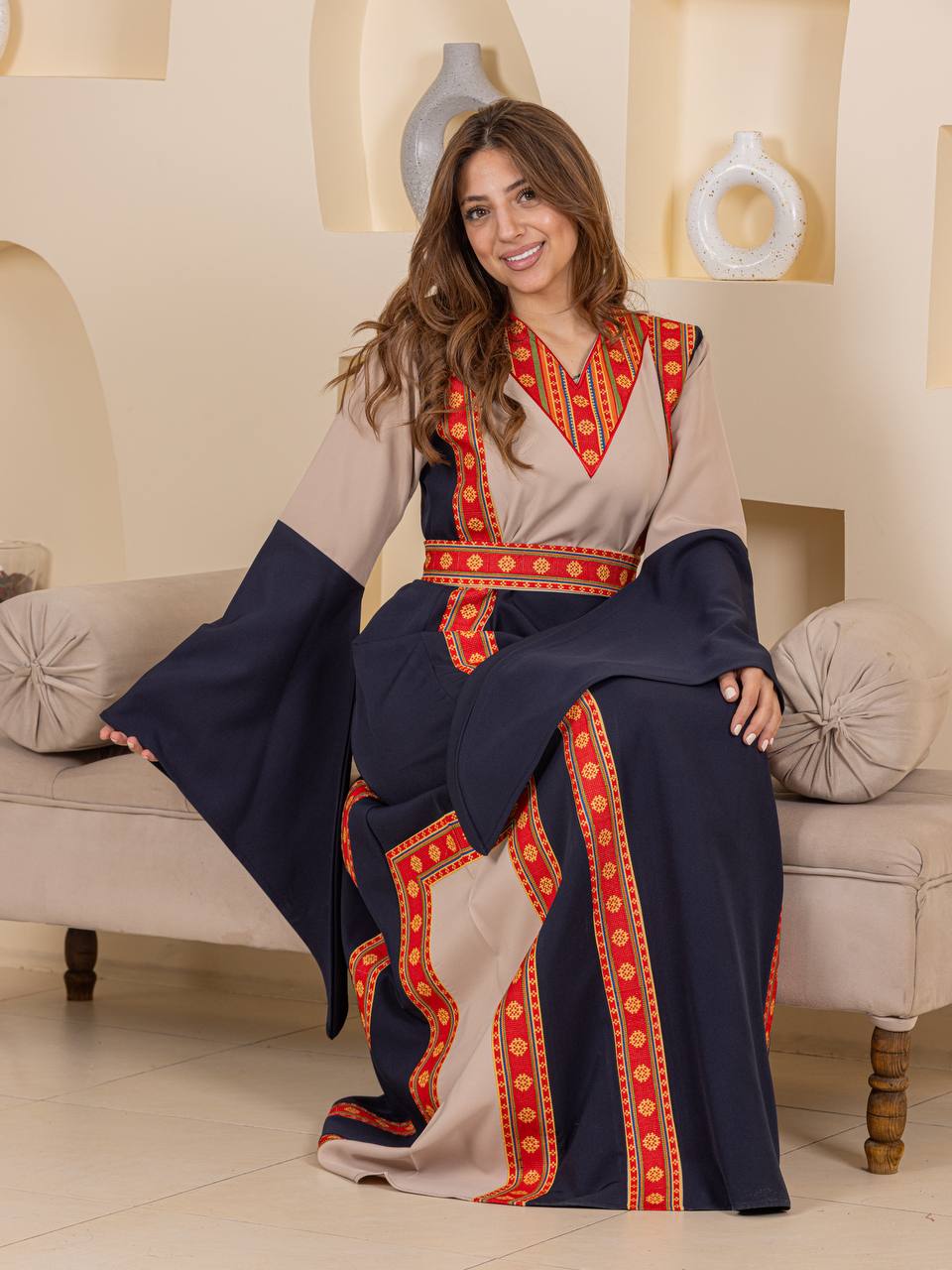 Modern Heritage Embroidered "Modraqa" Dress