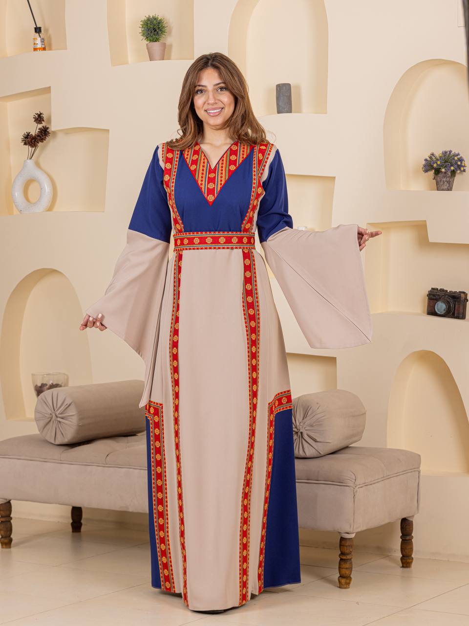 Modern Heritage Embroidered "Modraqa" Dress