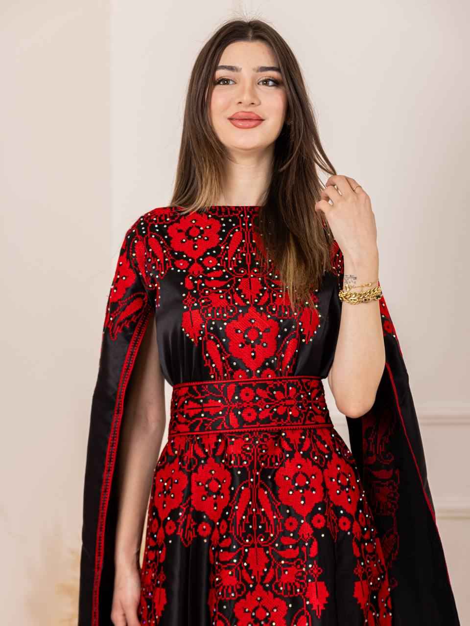 Basma Heritage Satin Dress