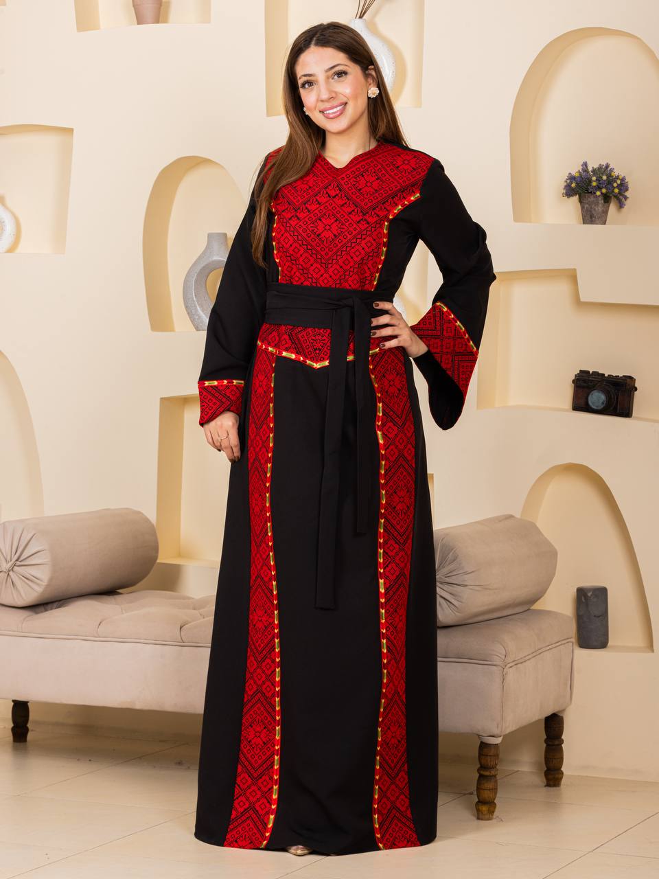 The Modern Heritage Embroidered Thobe – Belted Collection