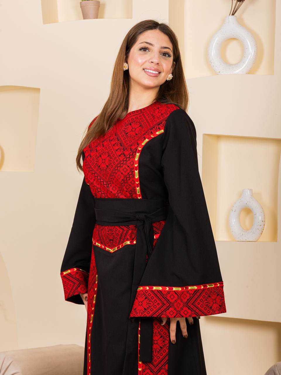 The Modern Heritage Embroidered Thobe – Belted Collection