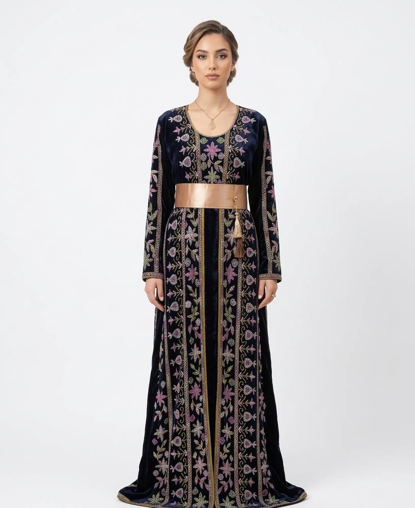 Thobe Nour Al-Layl – Hand Beaded Velvet Edition