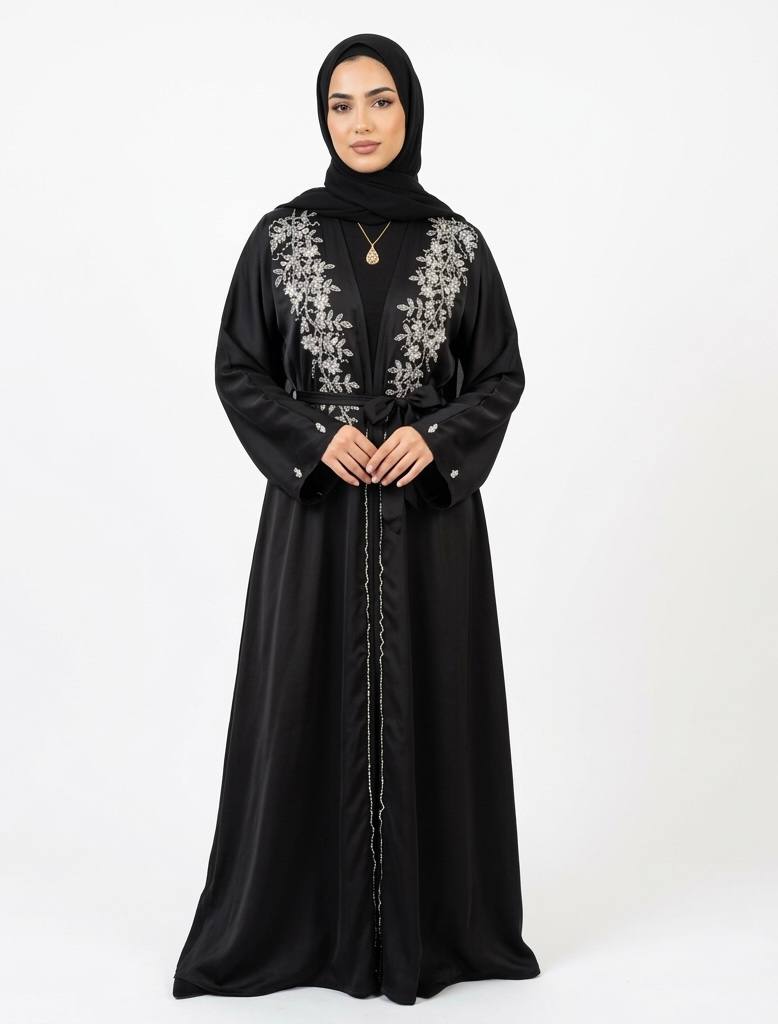Noor Al-Layl Crystal Abaya