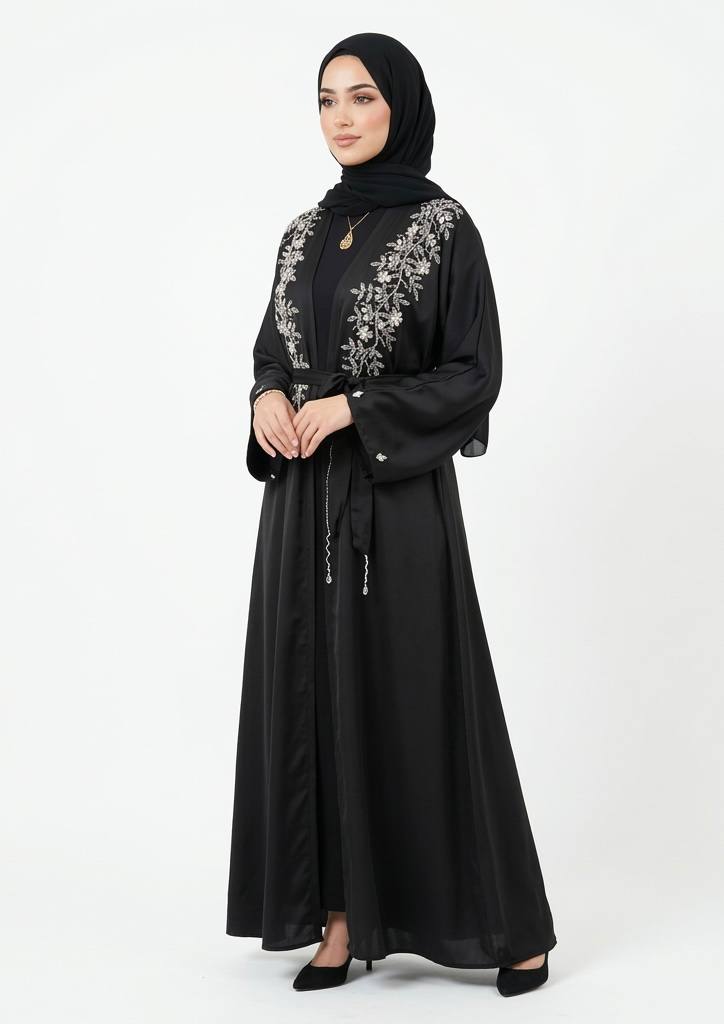 Noor Al-Layl Crystal Abaya