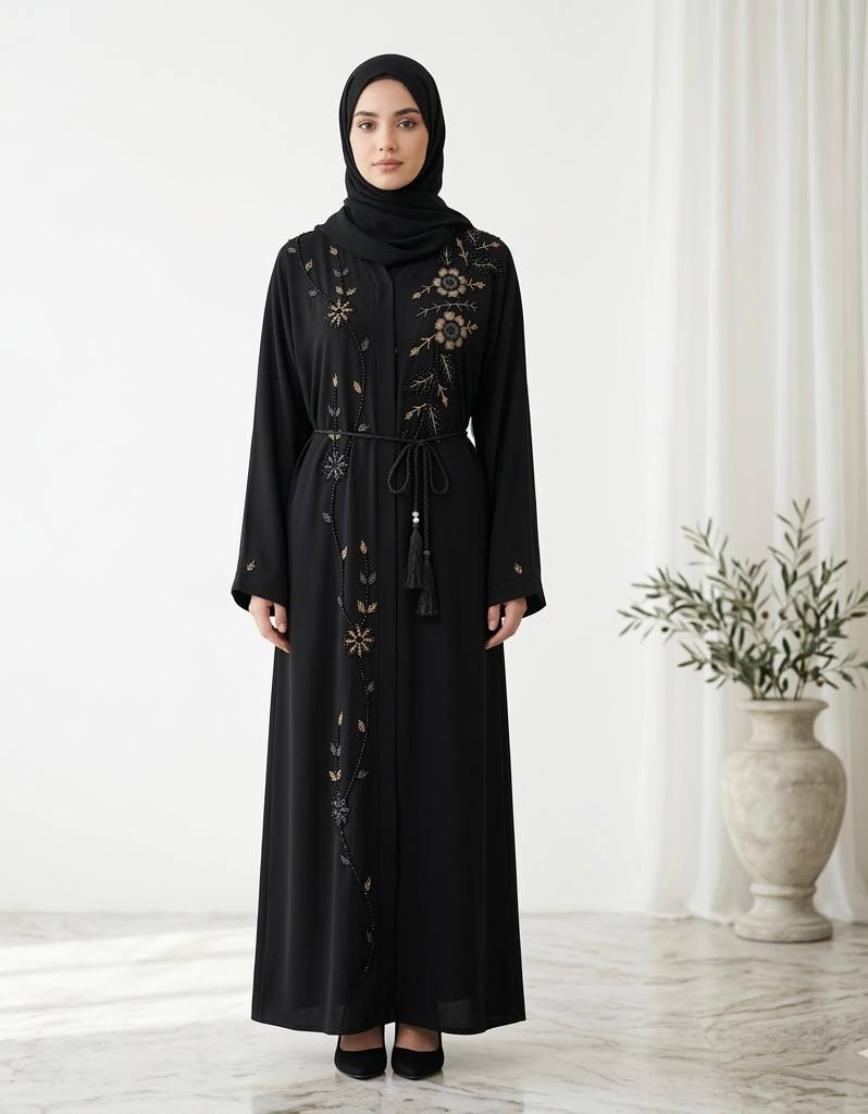Royal Emerald Nights Abaya
